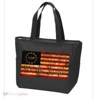 1776 We The People US Flag Visually Aged And Distressed Tote Bag thumb 3
