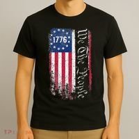 1776 We The People Betsy Ross American Flag T-Shirt thumb 3