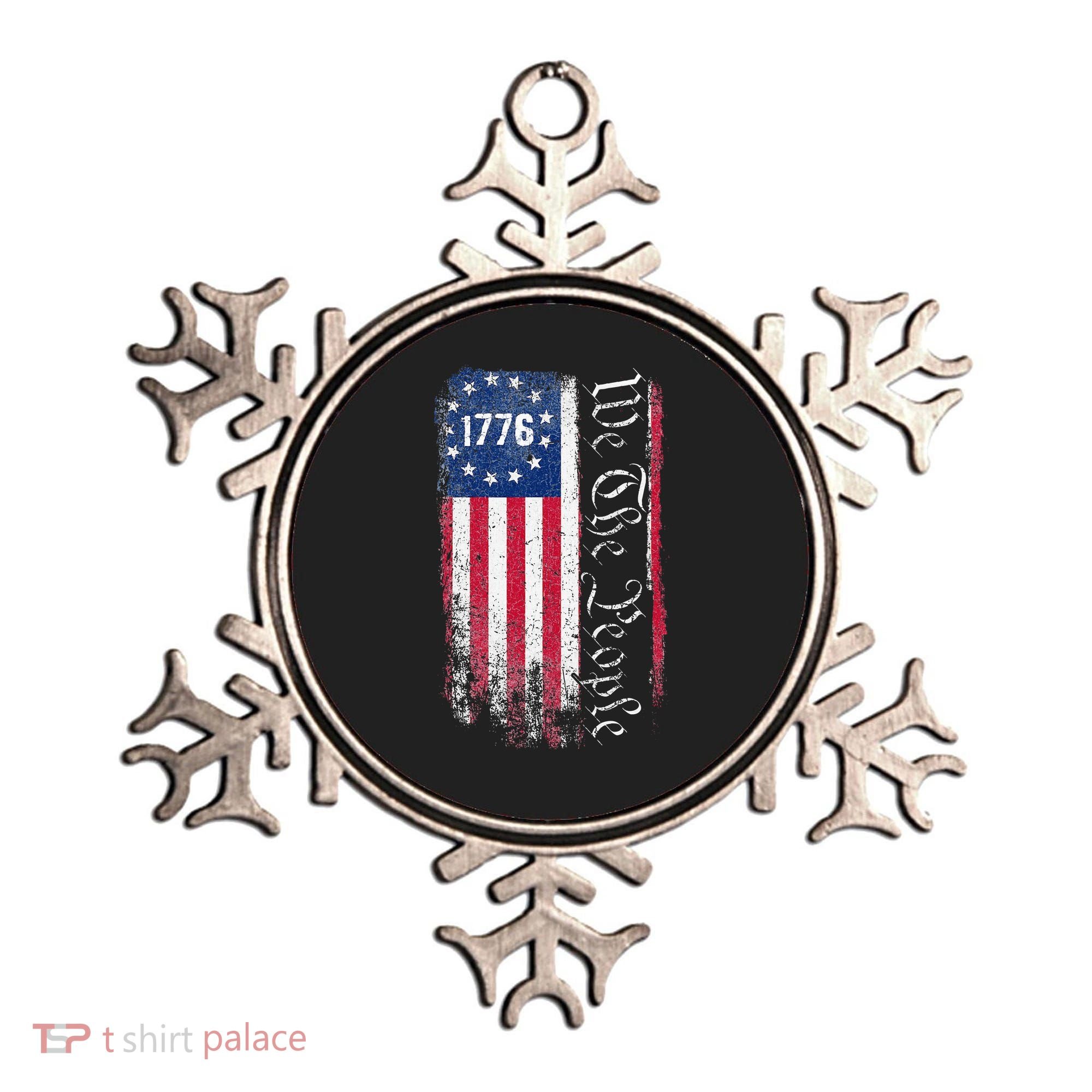 1776 We The People Betsy Ross American Flag Ornament
