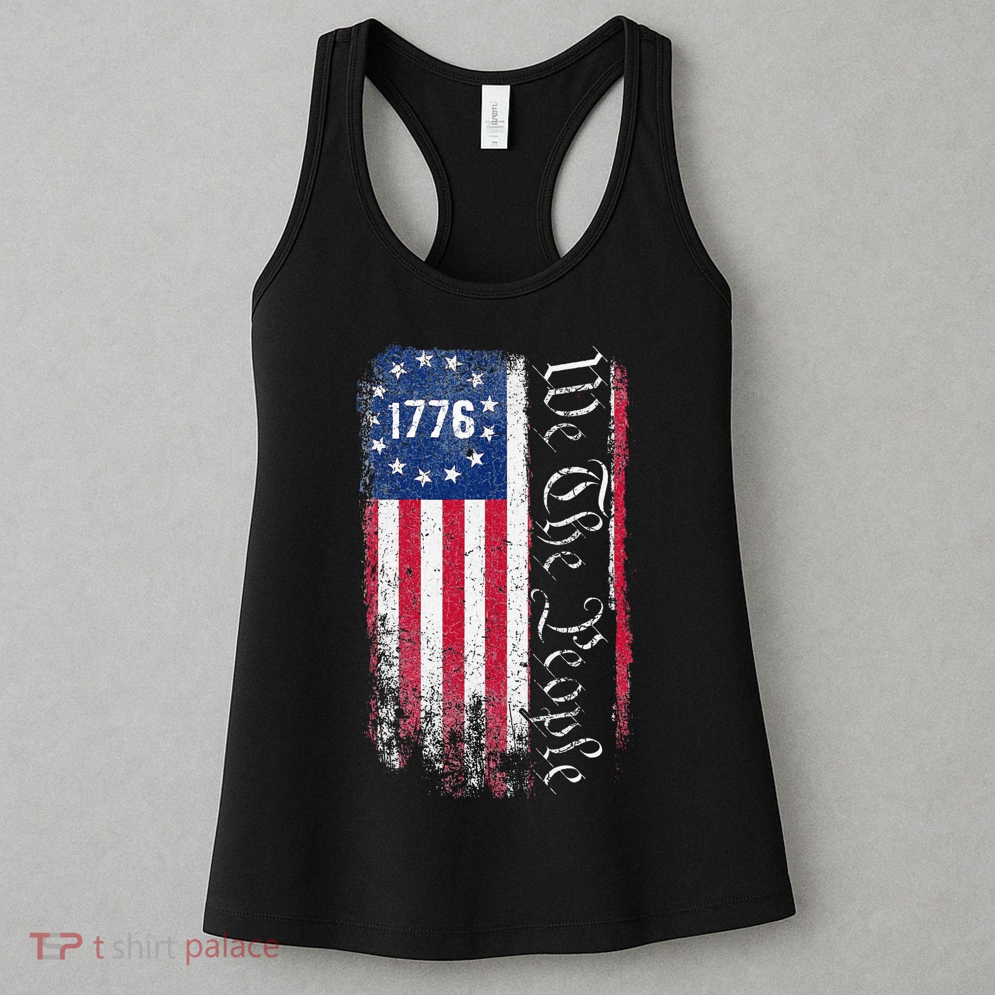 1776 We The People Betsy Ross American Flag Women's Tank Top