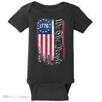 1776 We The People Betsy Ross American Flag Baby Bodysuit thumb 0