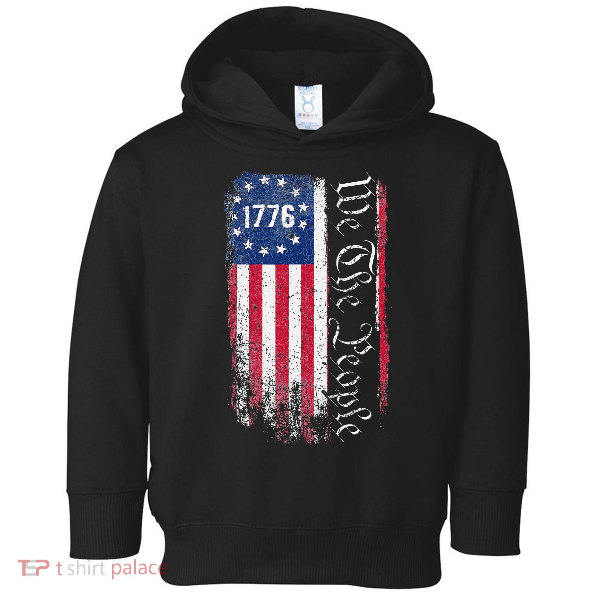 1776 We The People Betsy Ross American Flag Toddler Hoodie