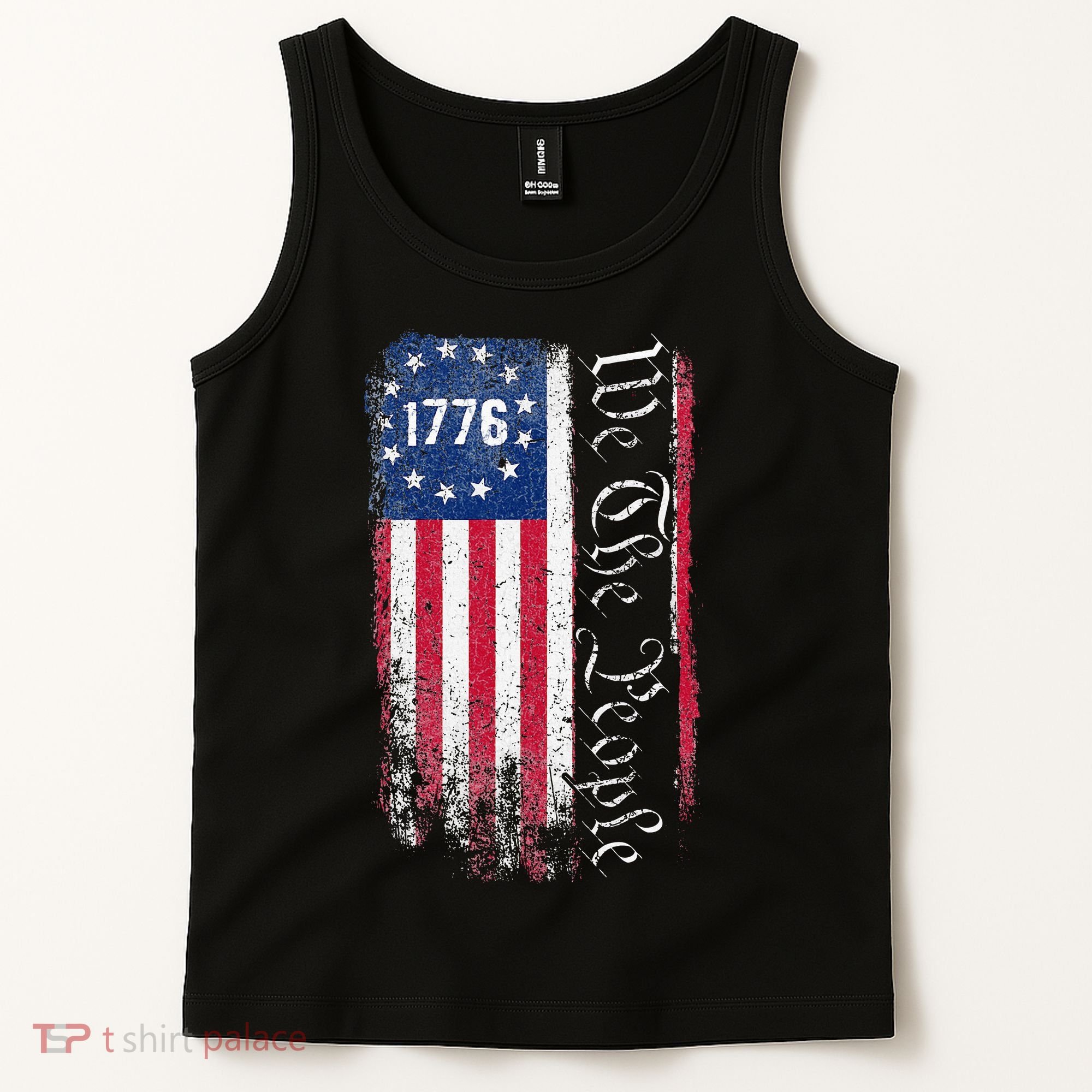 1776 We The People Betsy Ross American Flag Tank Top