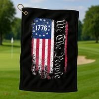 1776 We The People Betsy Ross American Flag Golf Towel thumb 1