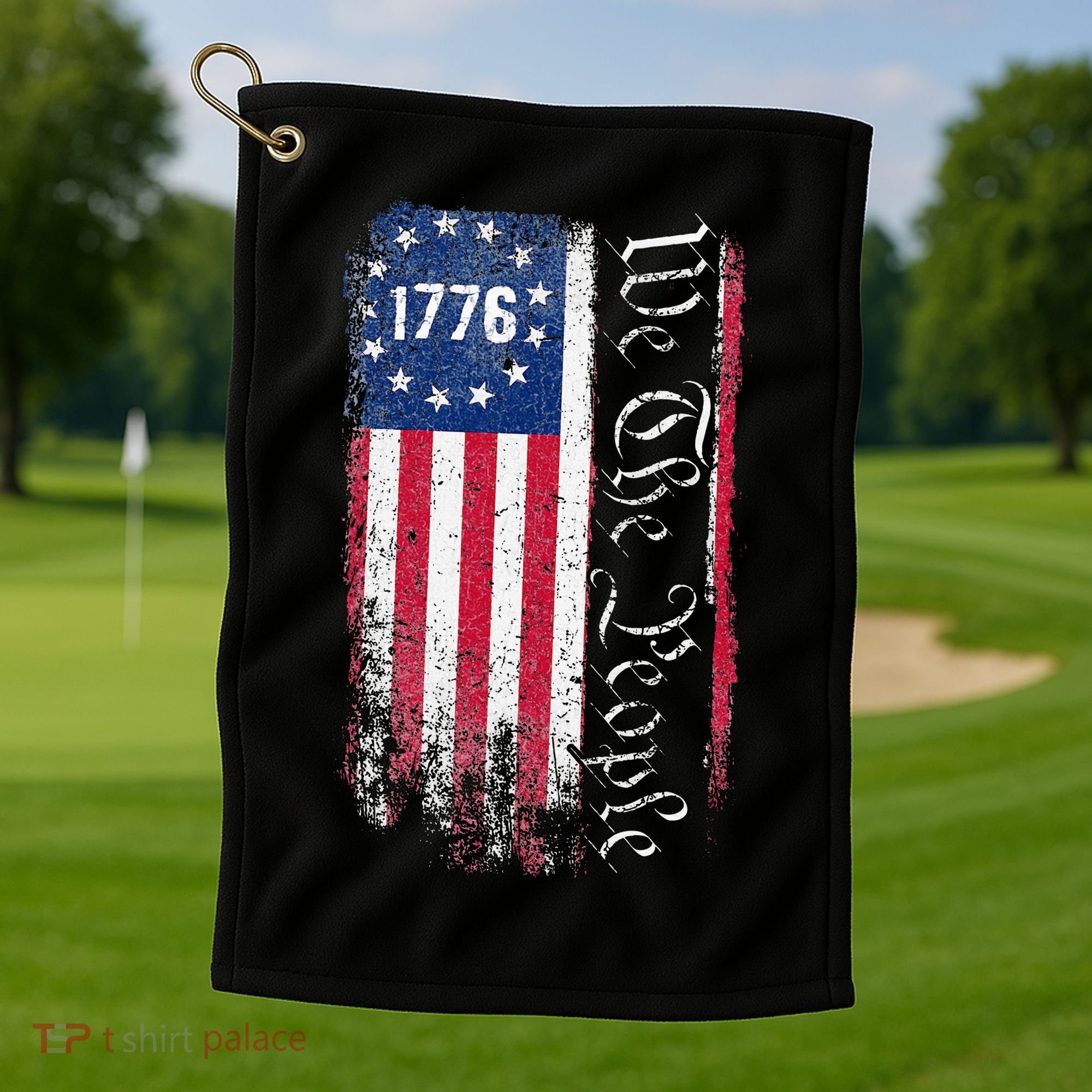 1776 We The People Betsy Ross American Flag Golf Towel