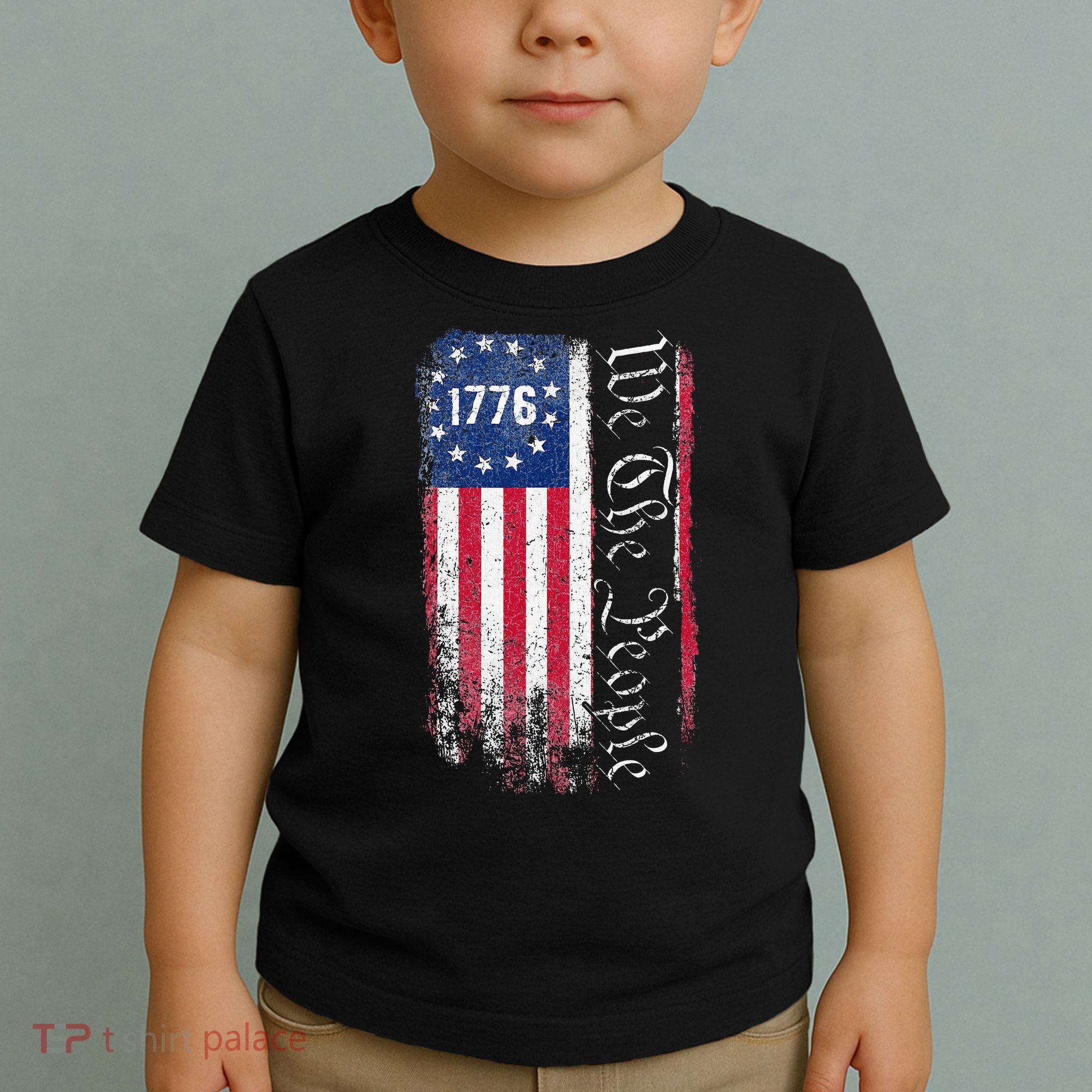1776 We The People Betsy Ross American Flag Toddler T-Shirt