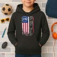 1776 We The People Betsy Ross American Flag Kids Hoodie thumb 2
