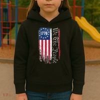 1776 We The People Betsy Ross American Flag Kids Hoodie thumb 3