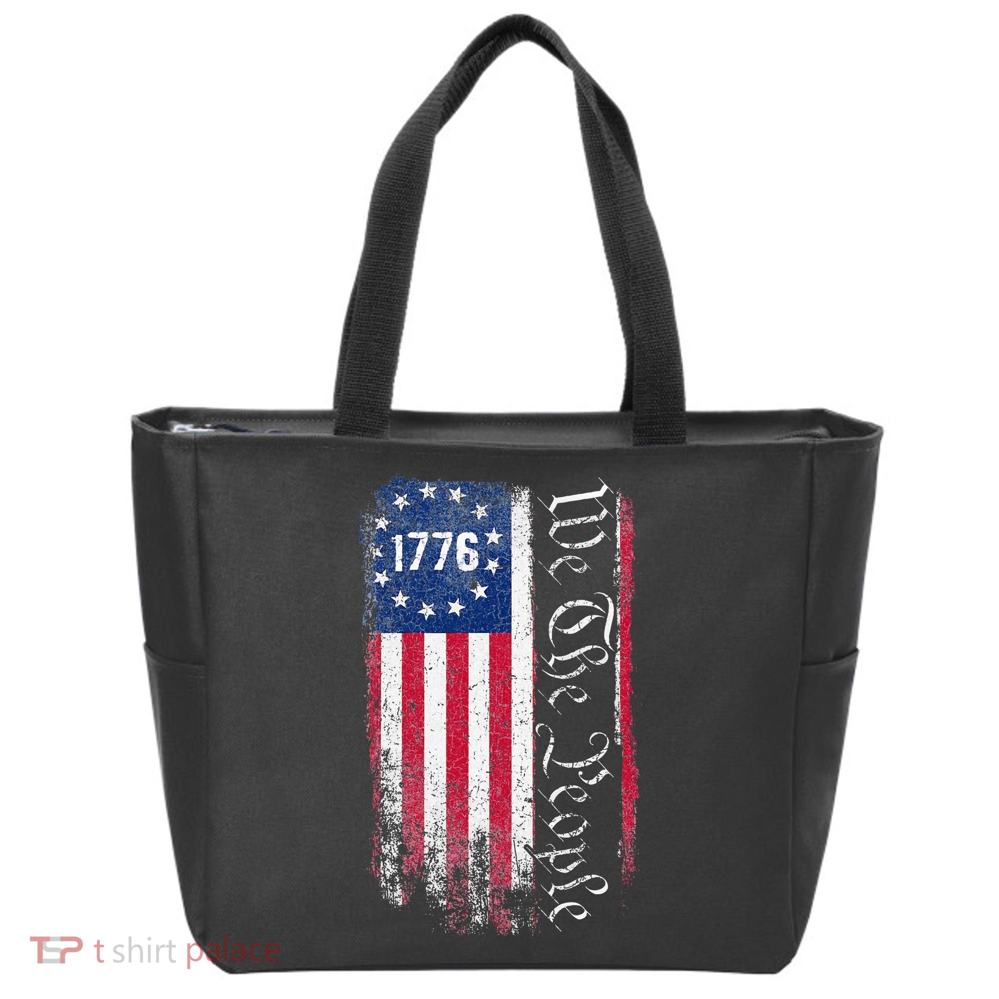 1776 We The People Betsy Ross American Flag Tote Bag