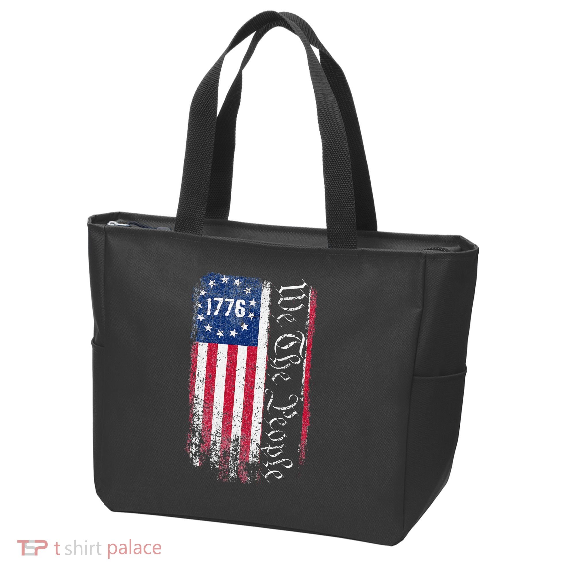 1776 We The People Betsy Ross American Flag Tote Bag