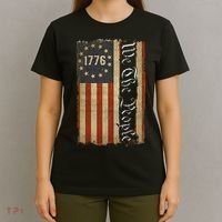 1776 We the People Betsy Ross 4th Of July American Flag T-Shirt thumb 4