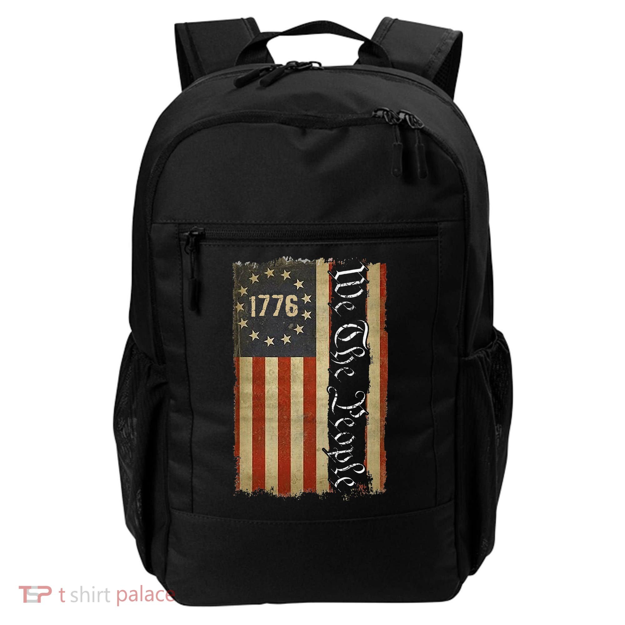 1776 We the People Betsy Ross 4th Of July American Flag Backpack