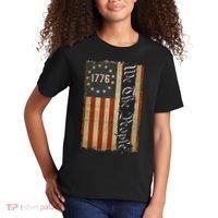 1776 We the People Betsy Ross 4th Of July American Flag Kids T-Shirt thumb 2
