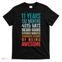 11 Years 132 Months Of Being Awesome 11th Birthday Gifts T-Shirt thumb 0