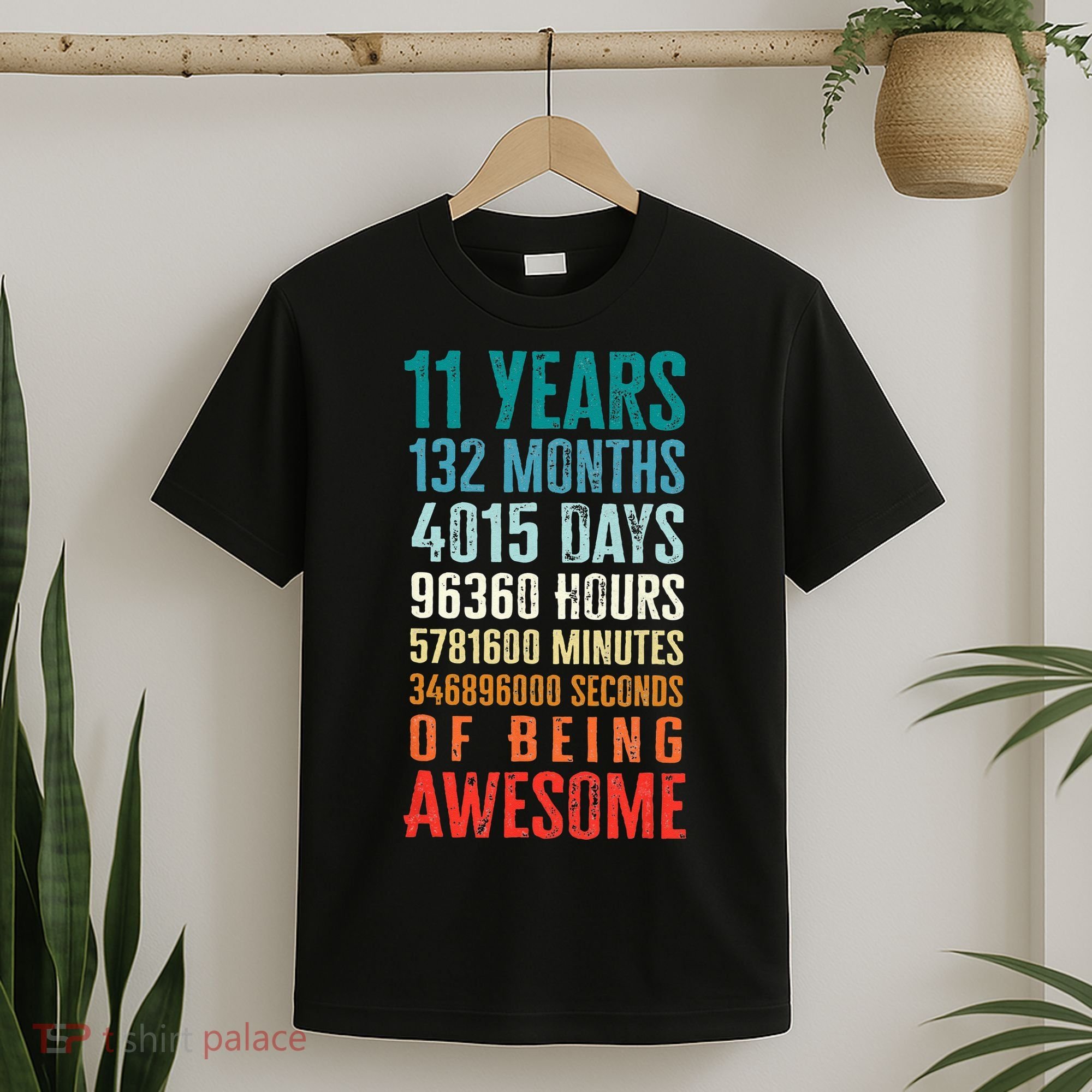 11 Years 132 Months Of Being Awesome 11th Birthday Gifts T-Shirt