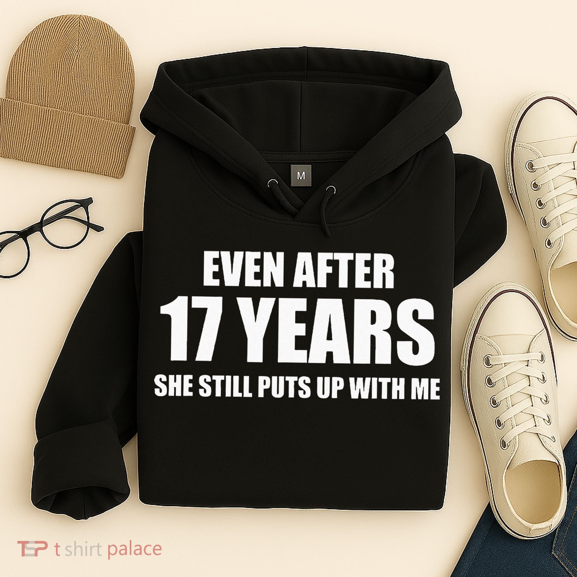 17 Year Anniversary Funny Relationship Gifts For Him Hoodie