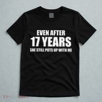 17 Year Anniversary Funny Relationship Gifts For Him T-Shirt thumb 5