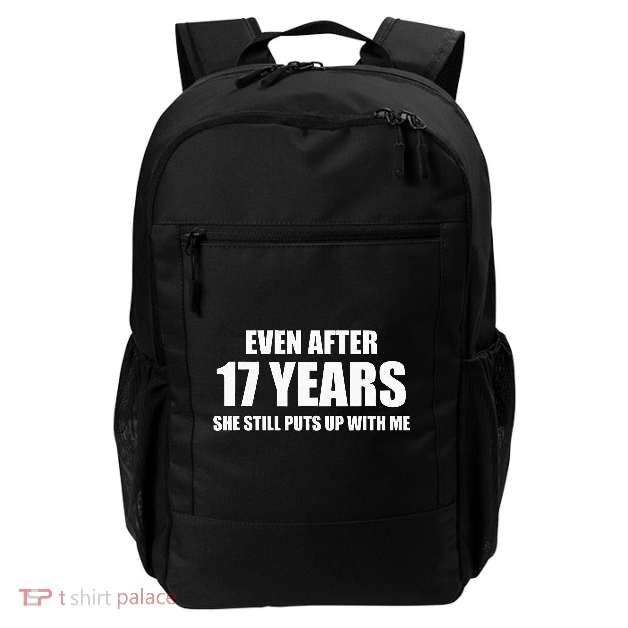 17 Year Anniversary Funny Relationship Gifts For Him Backpack