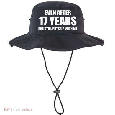 17 Year Anniversary Funny Relationship Gifts For Him Bucket Hat