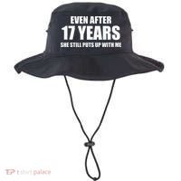 17 Year Anniversary Funny Relationship Gifts For Him Bucket Hat thumb 0