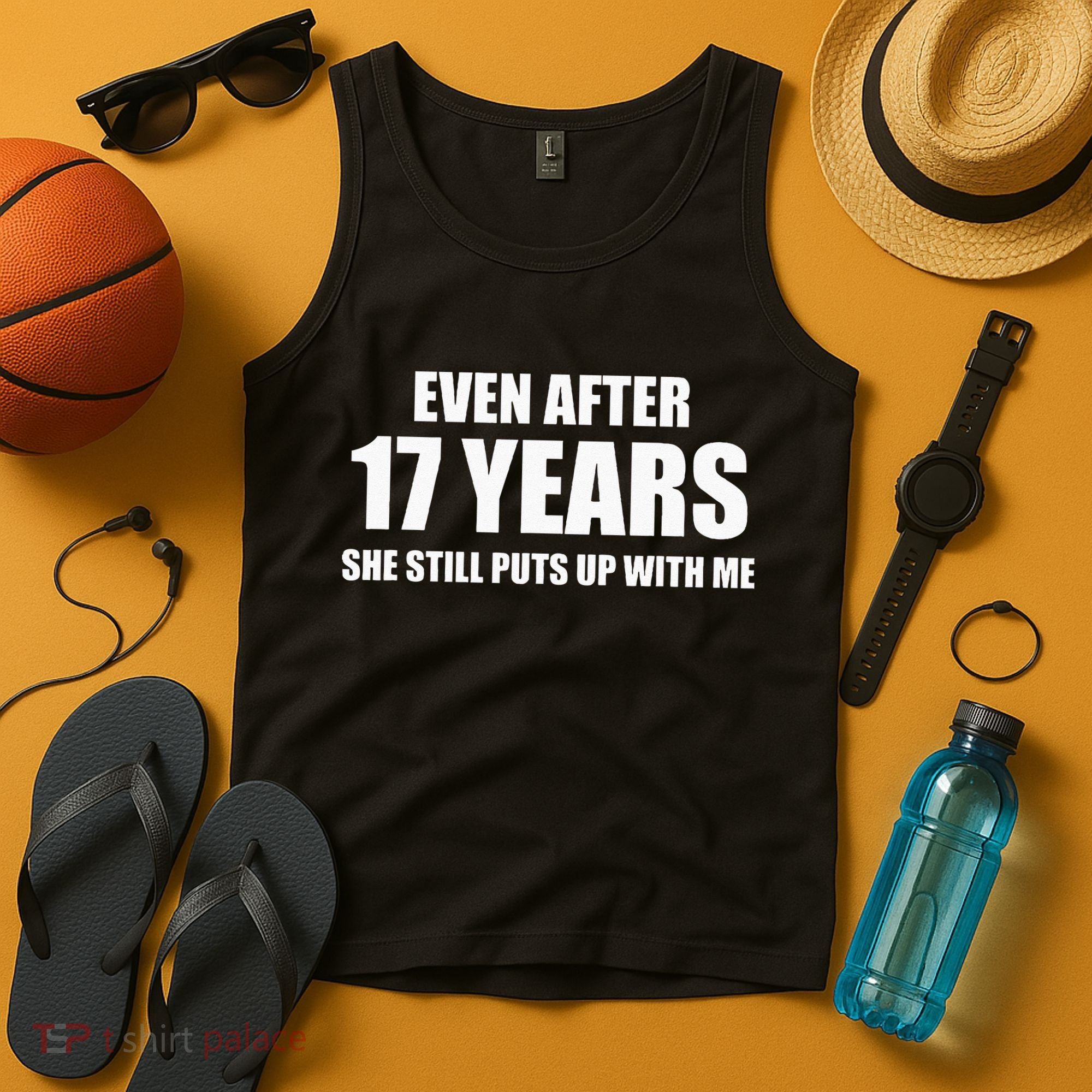 17 Year Anniversary Funny Relationship Gifts For Him Tank Top