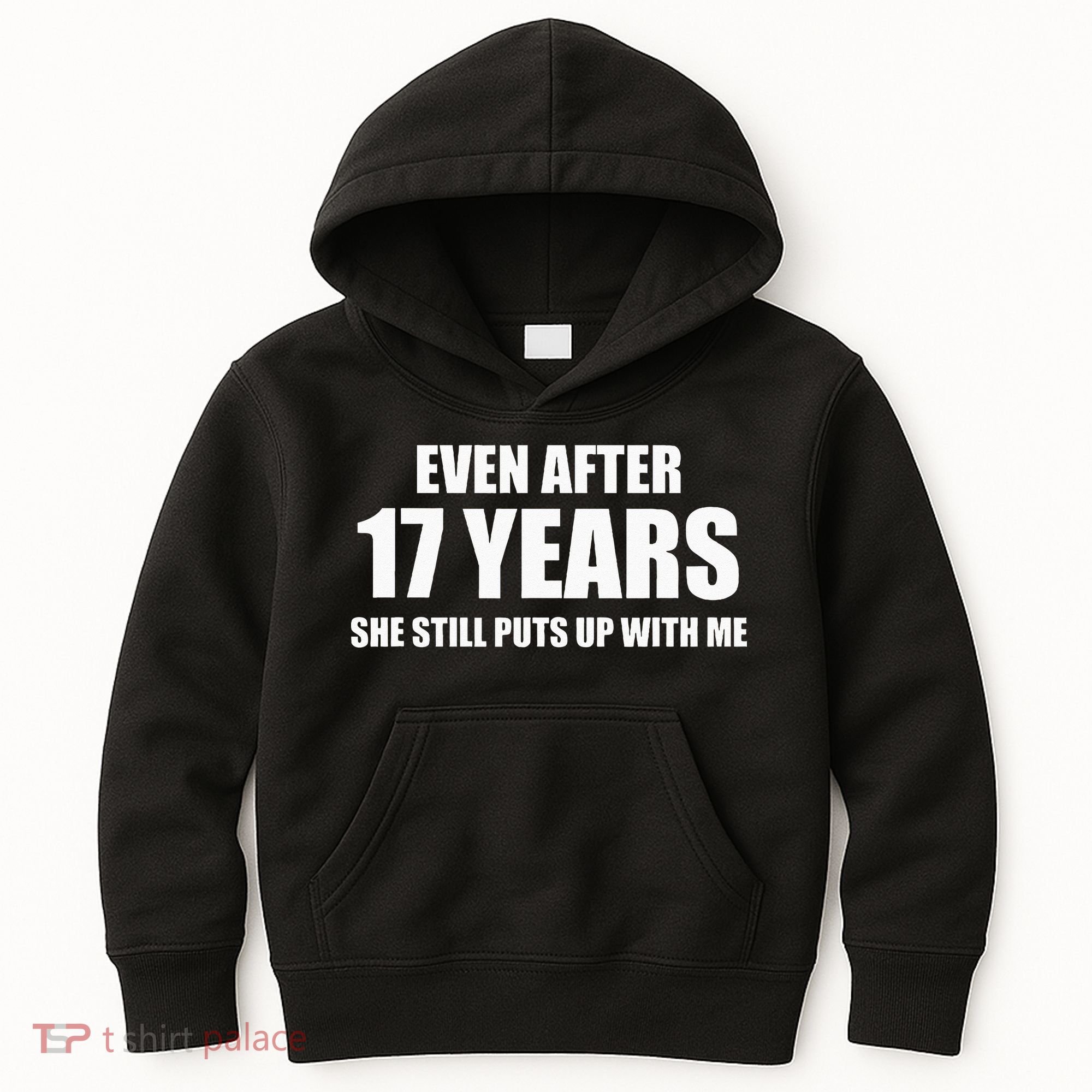 17 Year Anniversary Funny Relationship Gifts For Him Kids Hoodie