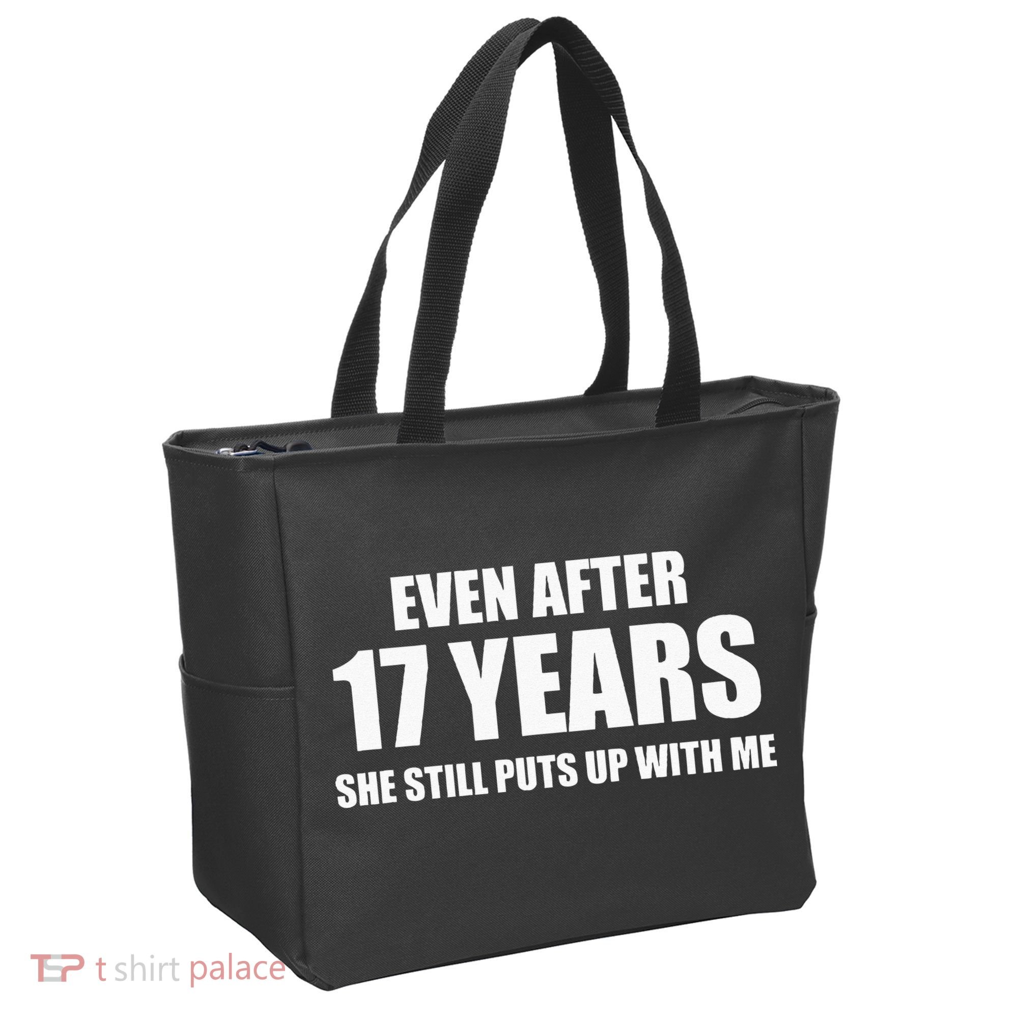 17 Year Anniversary Funny Relationship Gifts For Him Tote Bag