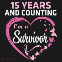 15 Years And Counting I'm A Breast Cancer Survivor Fight Win Gift Bucket Hat thumb 4