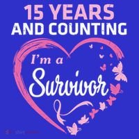 15 Years And Counting I'm A Breast Cancer Survivor Fight Win Gift Tank Top thumb 6