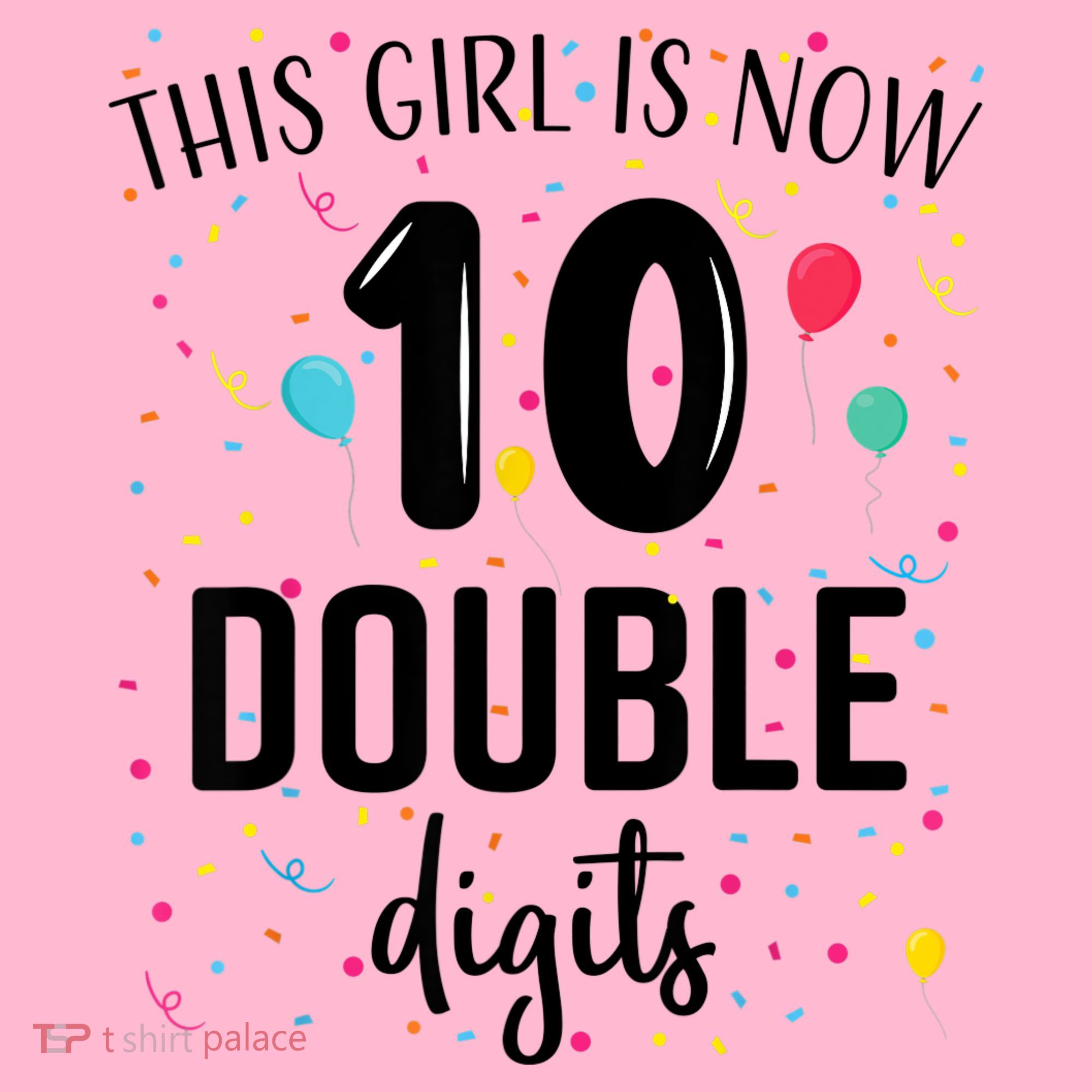 10 Years Birthday 10yr Boy Girl Double Digits 10th Birthday Coaster