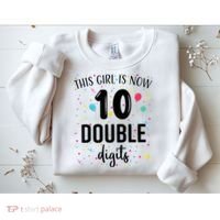 10 Years Birthday 10yr Boy Girl Double Digits 10th Birthday Sweatshirt thumb 2
