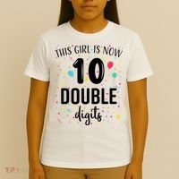 10 Years Birthday 10yr Boy Girl Double Digits 10th Birthday T-Shirt thumb 4