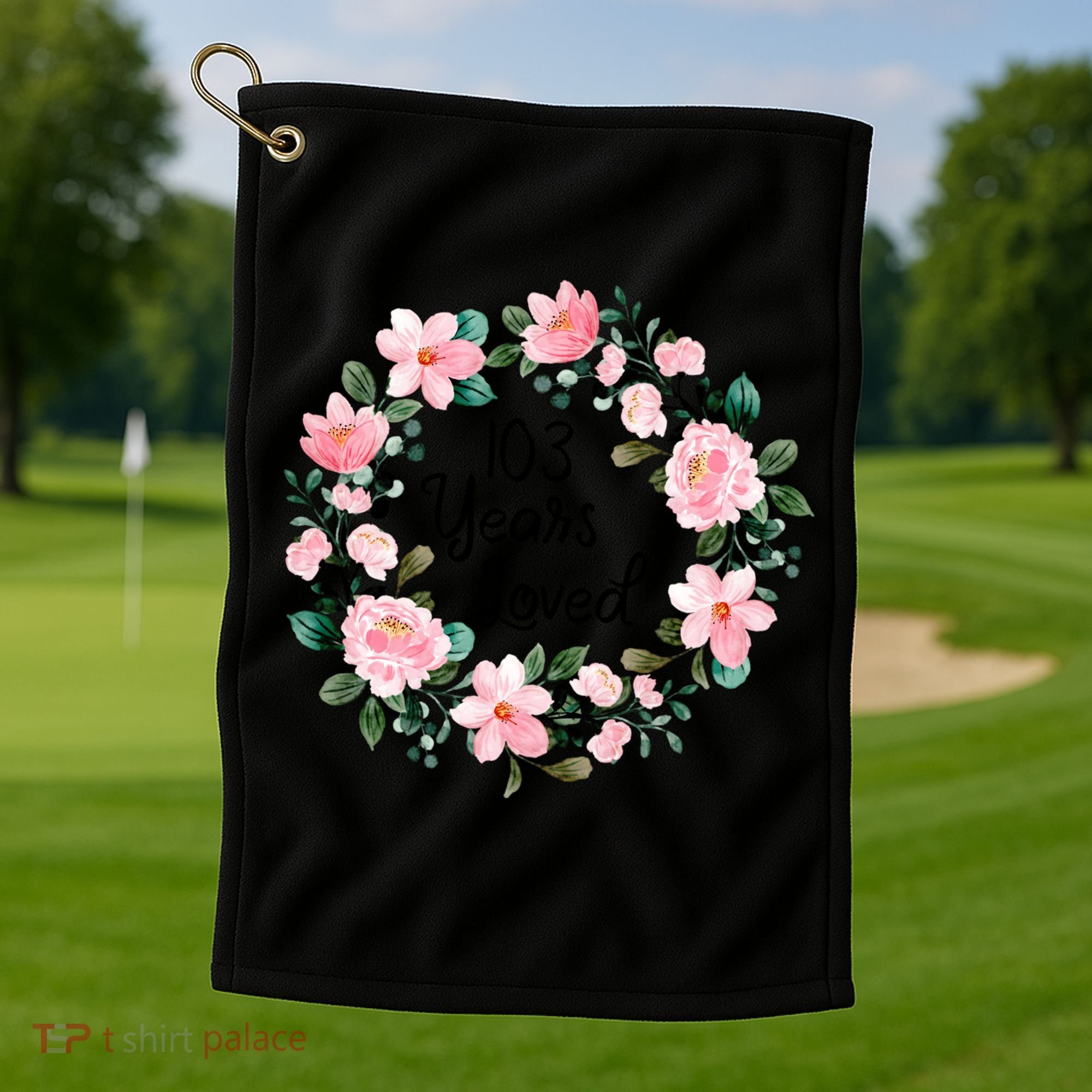 103 Years Loved 103 Years Old Cool 103rd Birthday Great Gift Golf Towel