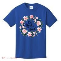 103 Years Loved 103 Years Old Cool 103rd Birthday Great Gift Kids T-Shirt thumb 0