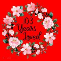 103 Years Loved 103 Years Old Cool 103rd Birthday Great Gift Santa Hat thumb 1