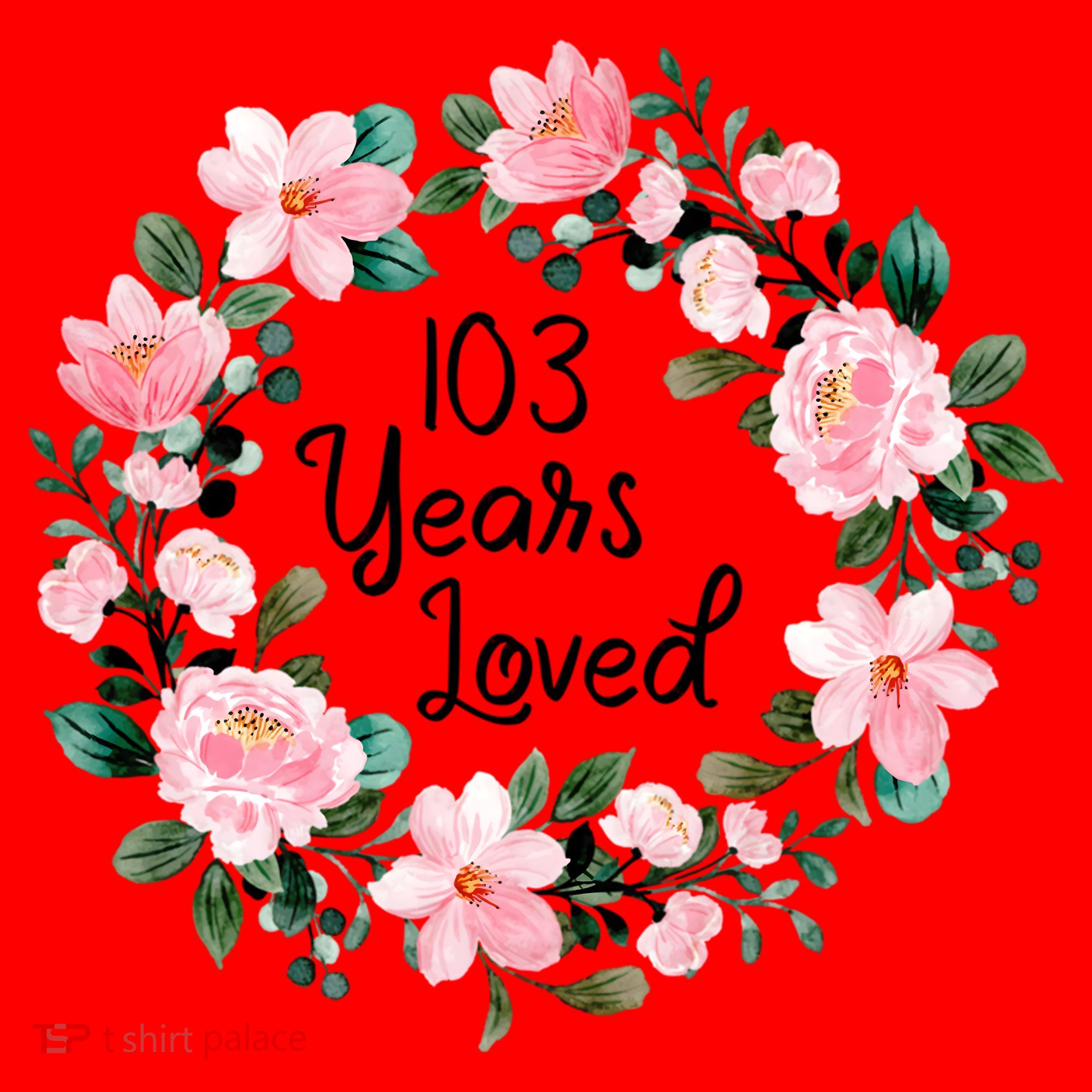 103 Years Loved 103 Years Old Cool 103rd Birthday Great Gift Santa Hat