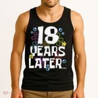 18 Years Later Eighteen 18 Year Old Birthday Gift Tank Top thumb 3