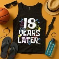 18 Years Later Eighteen 18 Year Old Birthday Gift Tank Top thumb 4