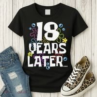18 Years Later Eighteen 18 Year Old Birthday Gift Women's T-Shirt thumb 3