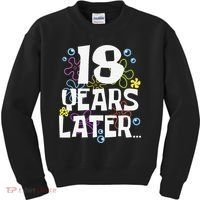 18 Years Later Eighteen 18 Year Old Birthday Gift Kids Sweatshirt thumb 0