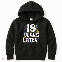 18 Years Later Eighteen 18 Year Old Birthday Gift Kids Hoodie thumb 0