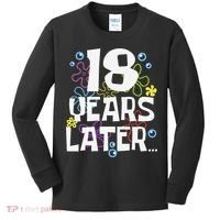 18 Years Later Eighteen 18 Year Old Birthday Gift Kids Long Sleeve Shirt thumb 0