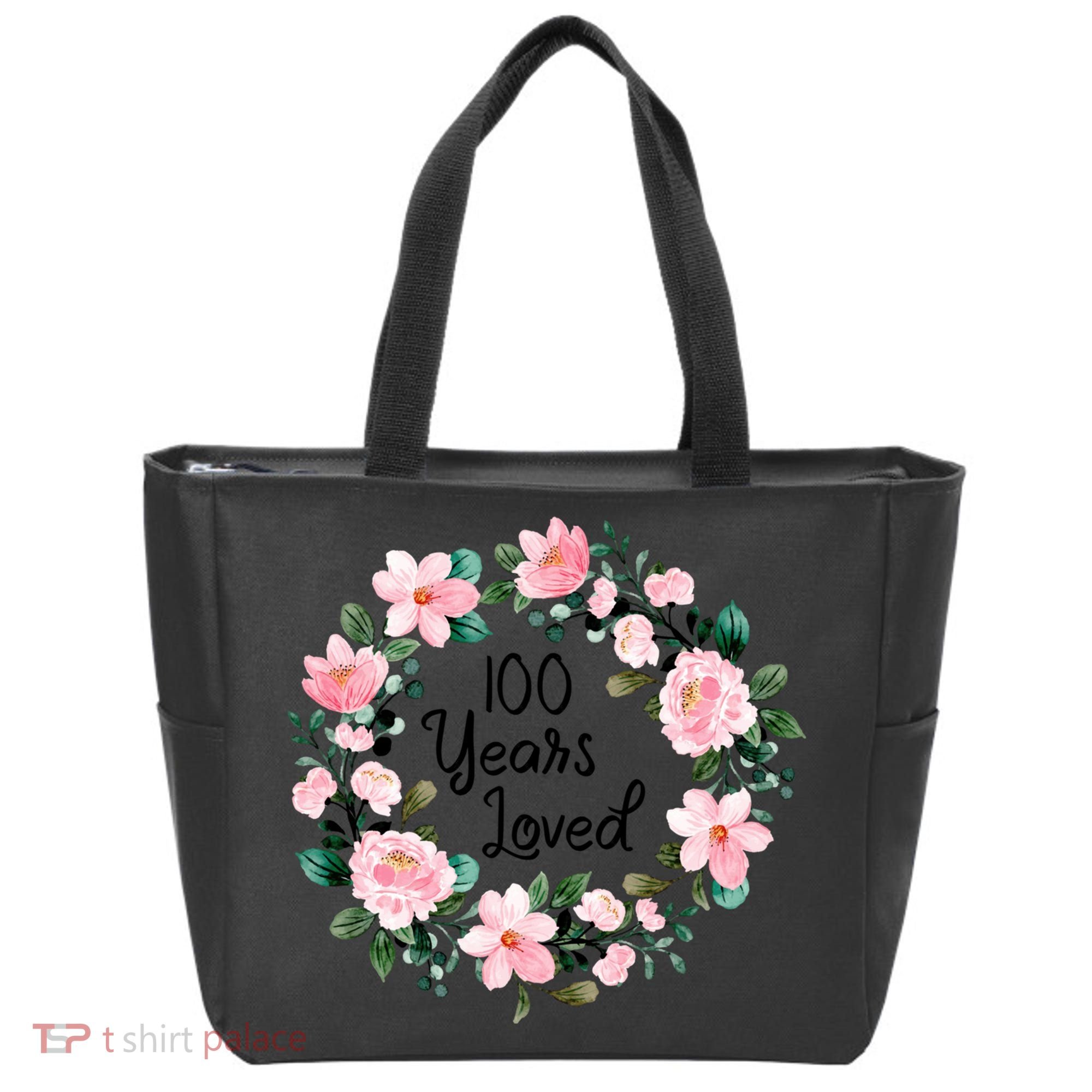 100 Years Loved Men Women 100 Years Old Cool 100th Birthday Gift Tote Bag