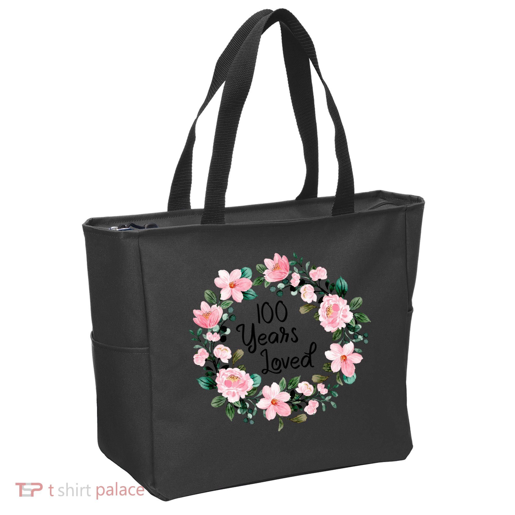 100 Years Loved Men Women 100 Years Old Cool 100th Birthday Gift Tote Bag