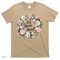 100 Years Loved Men Women 100 Years Old Cool 100th Birthday Gift T-Shirt thumb 0