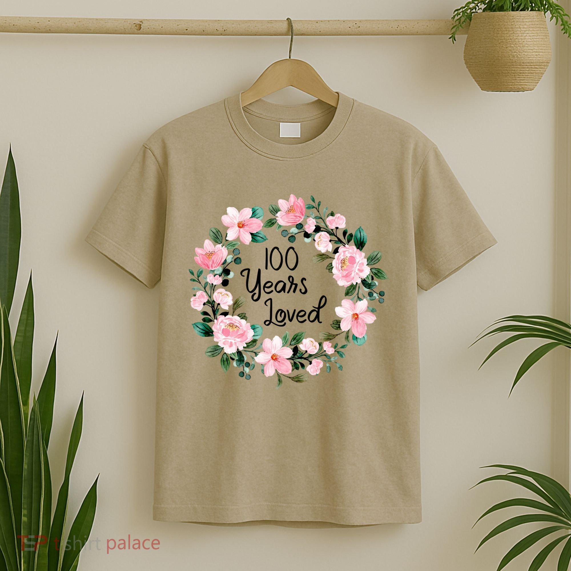 100 Years Loved Men Women 100 Years Old Cool 100th Birthday Gift T-Shirt