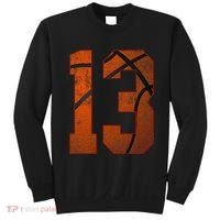13 Year Old Happy 13th Birthday Basketball 13th Birthday Sweatshirt thumb 0