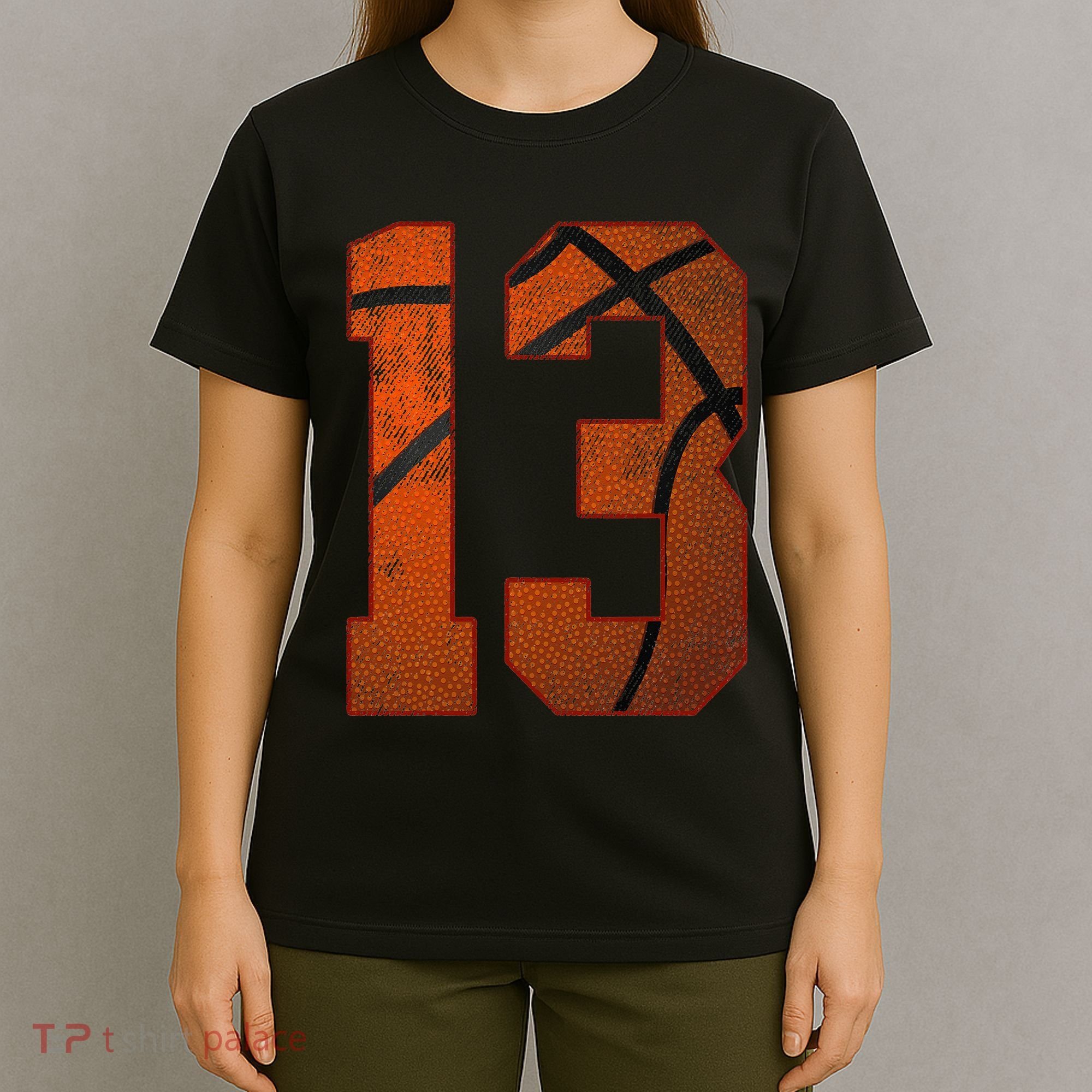 13 Year Old Happy 13th Birthday Basketball 13th Birthday T-Shirt