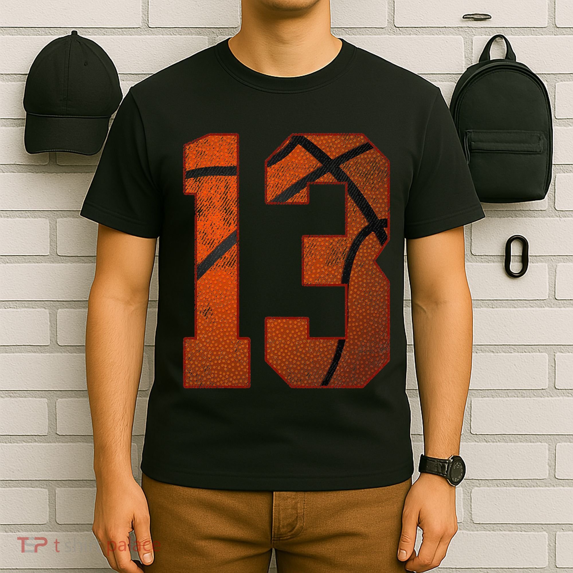 13 Year Old Happy 13th Birthday Basketball 13th Birthday T-Shirt