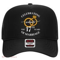 17 Years Of Married Since 2006 Couple Wedding Anniversary Hat thumb 0